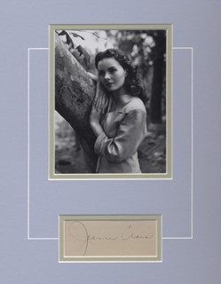 Jeanne Crain autograph