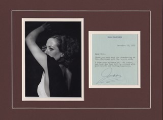 Joan Crawford autograph