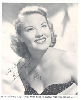 Patti Page autograph