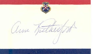 Ann Rutherford autograph