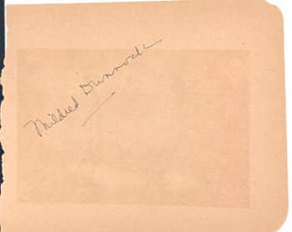 Mildred Dunnock autograph