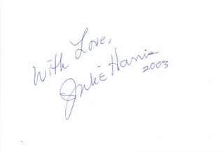 Julie Harris autograph
