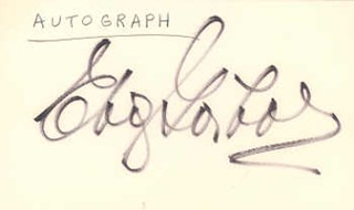 Eva Gabor autograph
