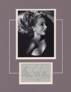 Ann Sothern autograph