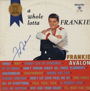 Frankie Avalon autograph
