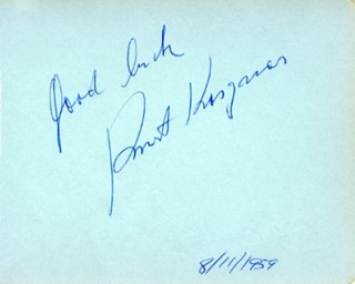 Kurt Kasznar autograph