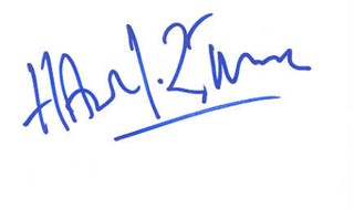 Hans Zimmer autograph