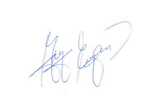 Greg Evigan autograph