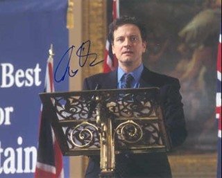 Colin Firth autograph