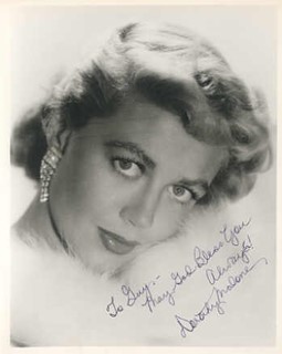 Dorothy Malone autograph