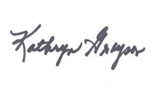 Kathryn Grayson autograph