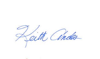 Keith Andes autograph