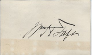 William Howard Taft autograph