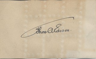 Thomas Edison autograph