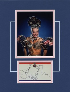 Carmen Miranda autograph
