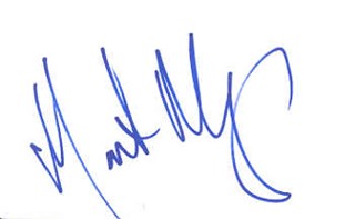 Monet Mazur autograph