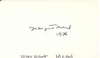 Margaret Mead autograph