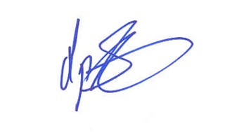 Gregory Smith autograph