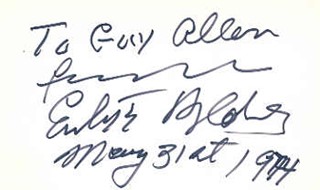 Eubie Blake autograph