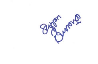 Saffron Burrows autograph