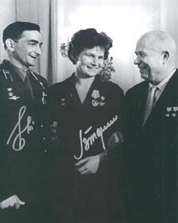 Tereshkova & Bykovsky autograph