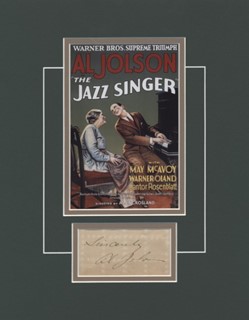Al Jolson autograph