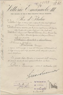 Benito Mussolini autograph