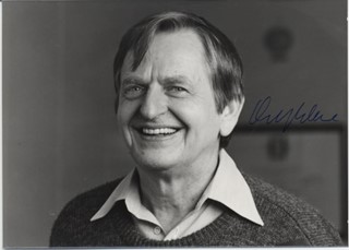 Olof Palme autograph