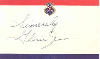 Gloria Jean autograph