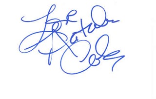 Natalie Cole autograph