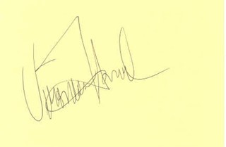 Veronica Hamel autograph