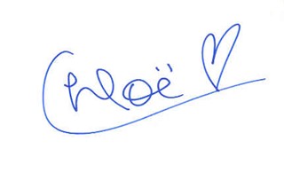 Chloe Moretz autograph