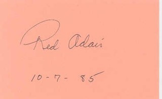 Red Adair autograph