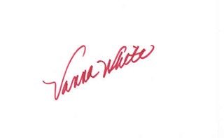 Vanna White autograph