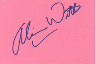 Alicia Witt autograph