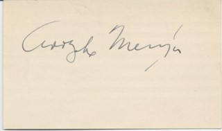 Alolphe Menjou autograph