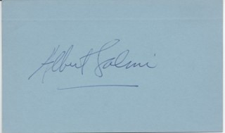 Albert Salmi autograph