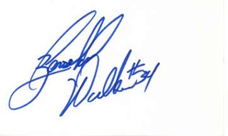 Herschel Walker autograph
