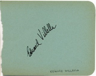 Edward Villella autograph