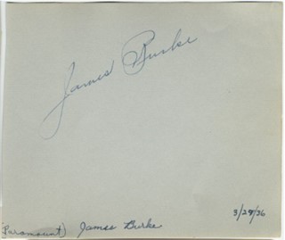 James Burke autograph