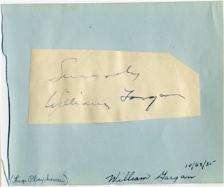 William Gargan autograph