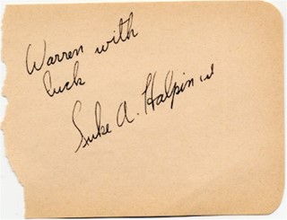Luke Halpin autograph
