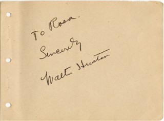 Walter Huston autograph
