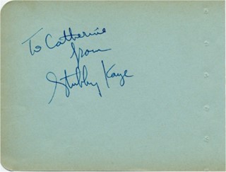Stubby Kaye autograph