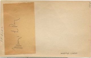 Mervyn LeRoy autograph