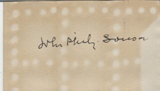 John Philip Sousa autograph