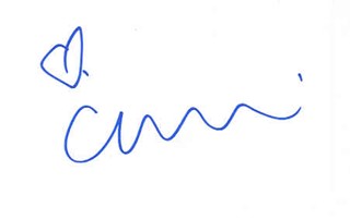 Cameron Richardson autograph
