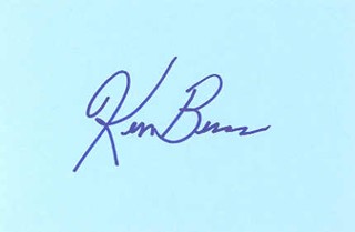 Ken Burns autograph