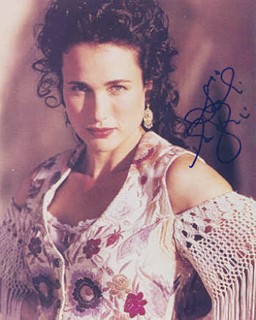 Andie MacDowell autograph