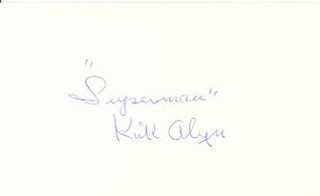 Kirk Alyn autograph